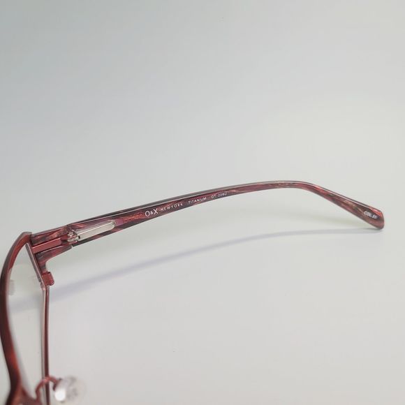 O&X New York OT-208U eyeglasses red full frame eyewear  53-18 136 C7 - Picture 8 of 11